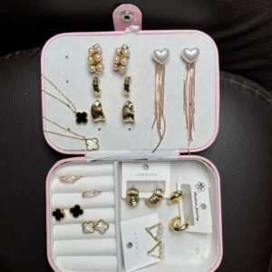Korean Hoop Earrings and Necklace set by Sundar Gallery