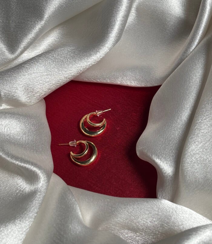 Korean Gold Hoop Earrings for Women